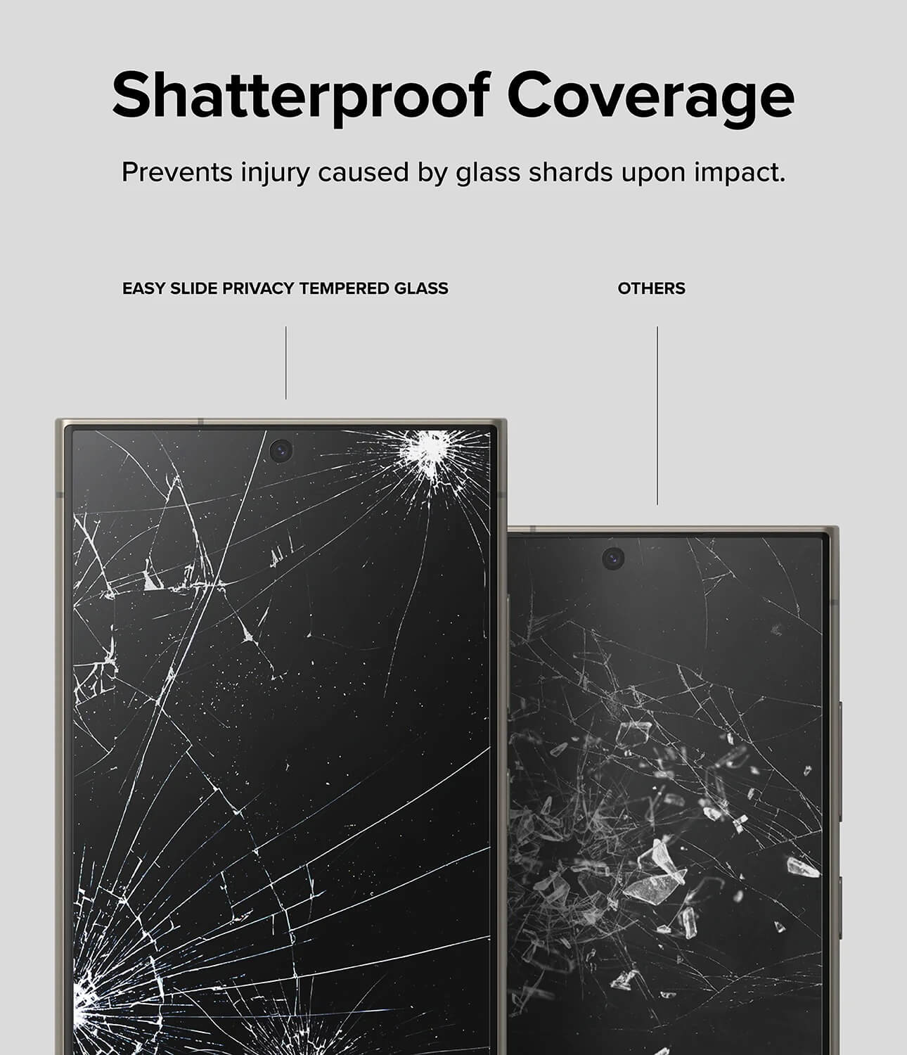 Protector de Pantalla para Galaxy S24 Ultra - Ringke Easy Slide Privacy Glass (Pack de 2)