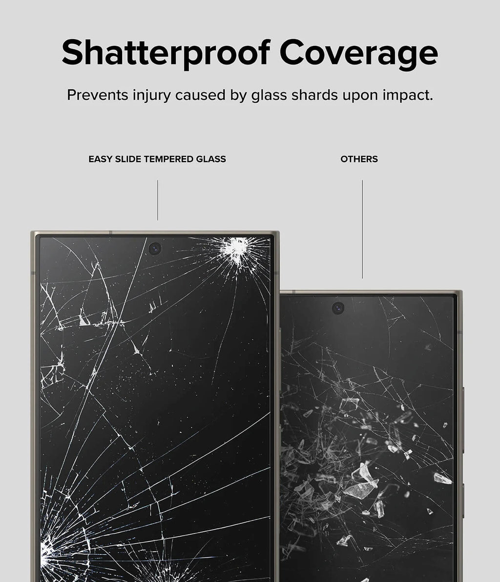 Protector de Pantalla para Galaxy S24 Ultra - Ringke Easy Slide Tempered Glass (Pack de 2)