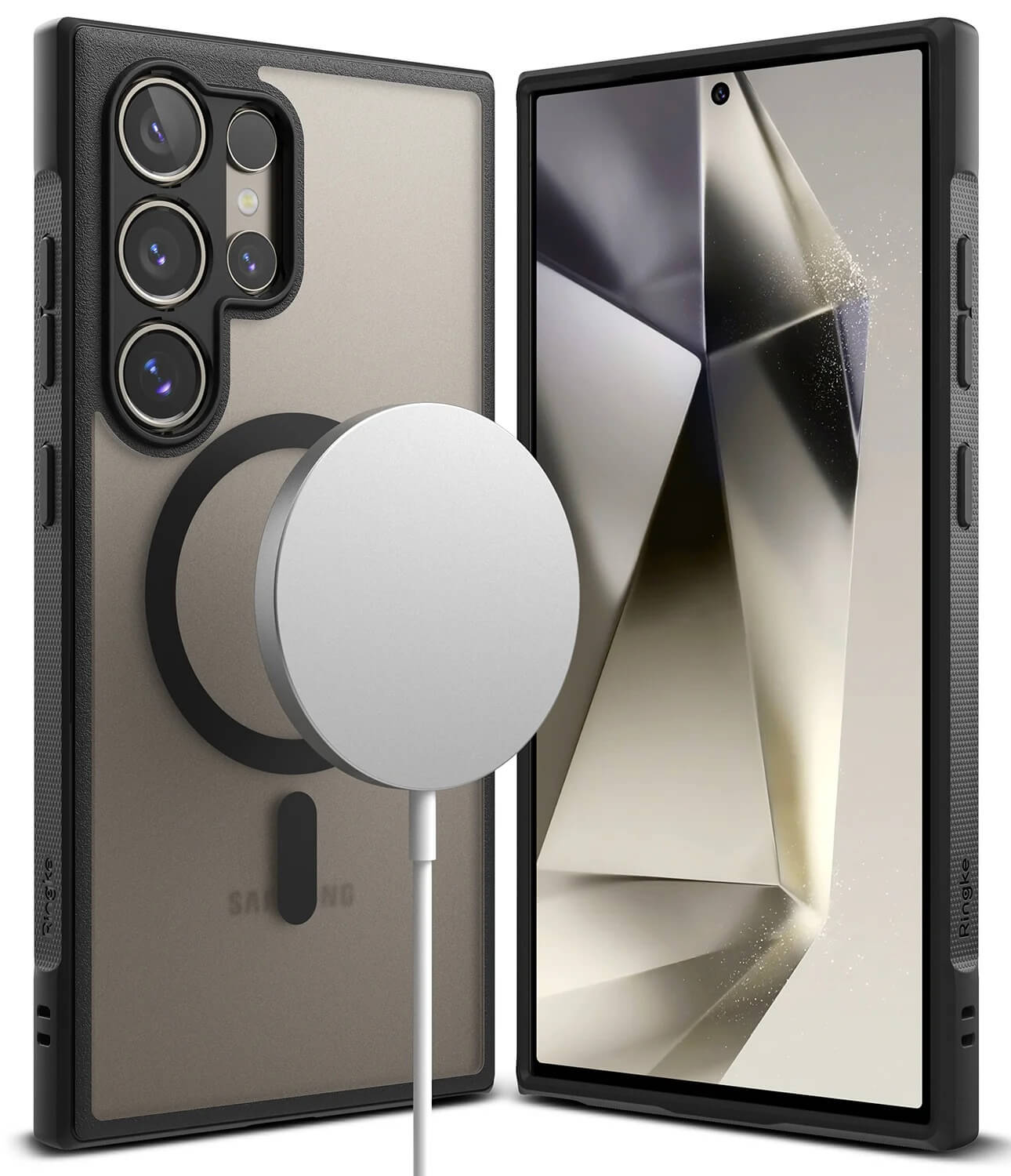 Estuche para Galaxy S24 Ultra - Ringke Fusion Bold Magnetic Matte Black