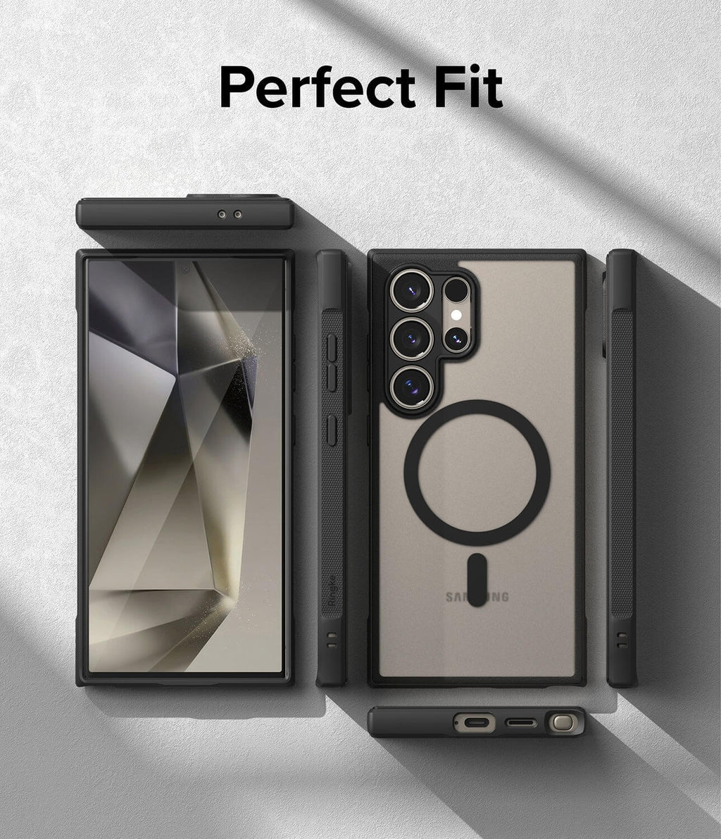 Estuche para Galaxy S24 Ultra - Ringke Fusion Bold Magnetic Matte Black