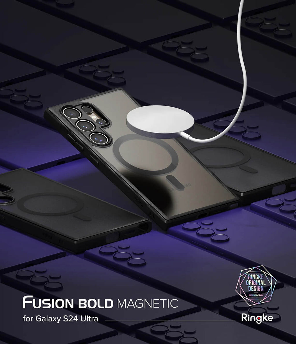Estuche para Galaxy S24 Ultra - Ringke Fusion Bold Magnetic Matte Black