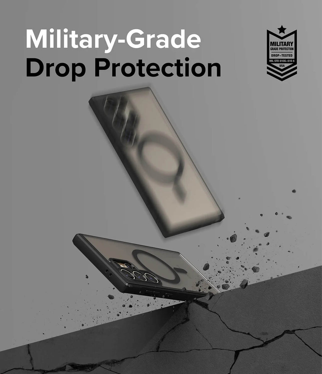 Estuche para Galaxy S24 Ultra - Ringke Fusion Bold Magnetic Matte Black