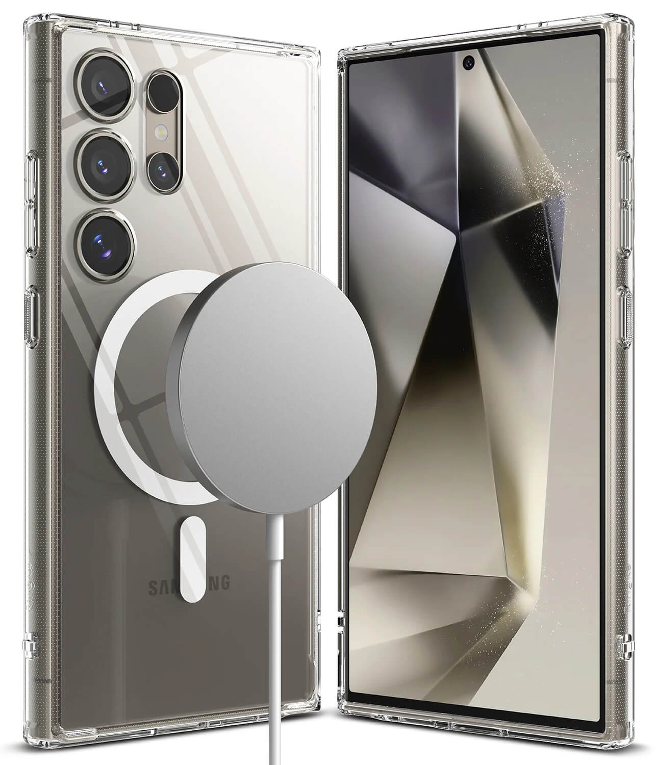 Estuche para Galaxy S24 Ultra - Ringke Fusion Magnetic Clear