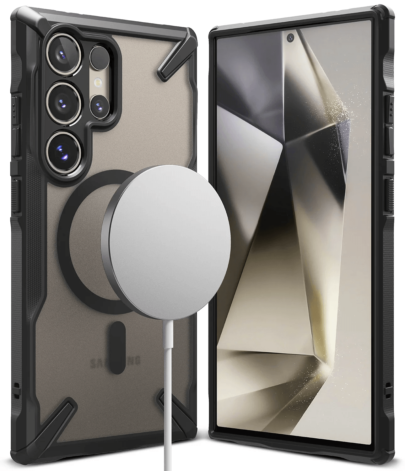 Estuche para Galaxy S24 Ultra - Ringke Fusion-X Magnetic - Matte Black