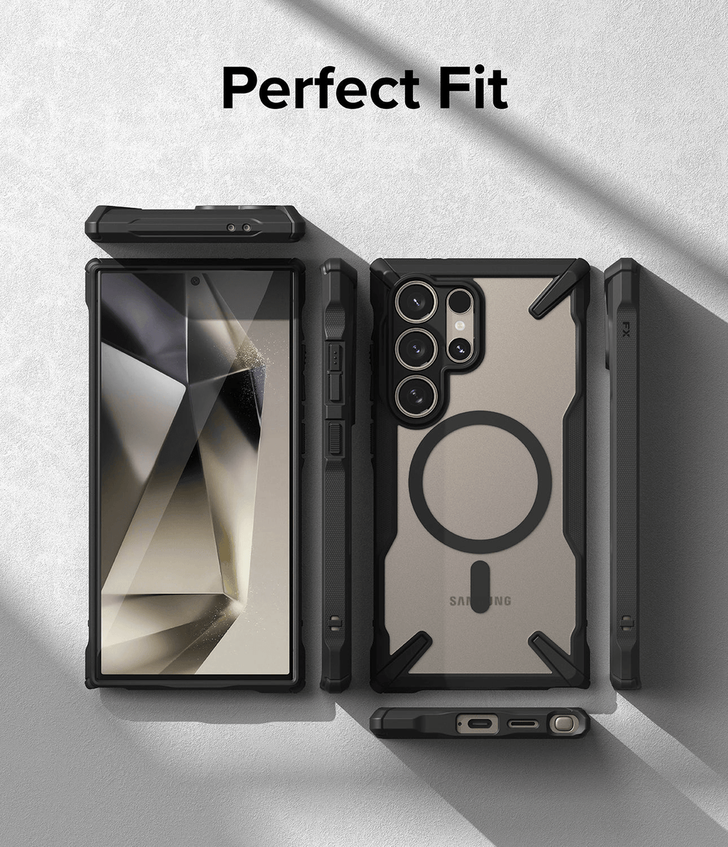 Estuche para Galaxy S24 Ultra - Ringke Fusion-X Magnetic - Matte Black