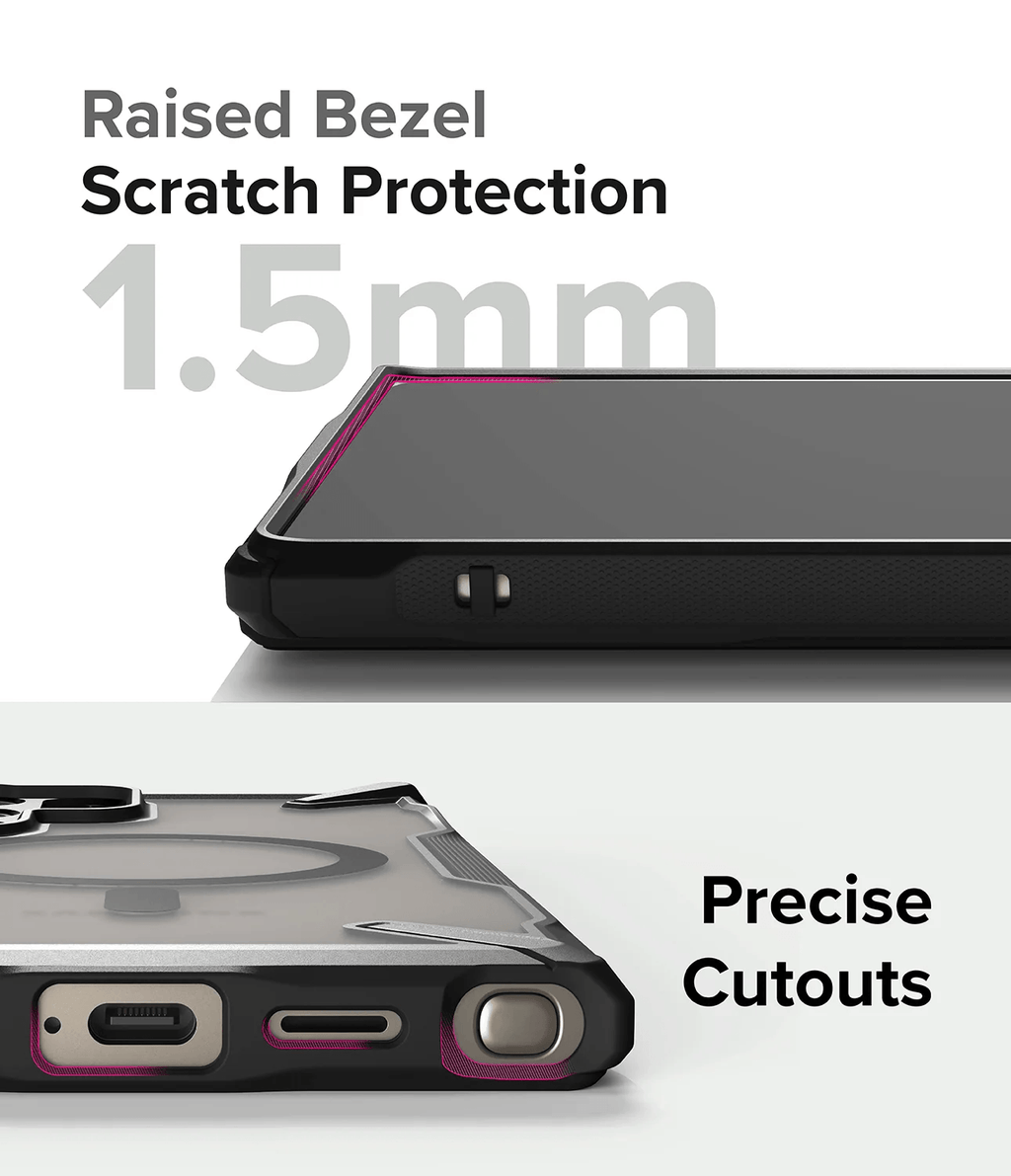 Estuche para Galaxy S24 Ultra - Ringke Fusion-X Magnetic - Matte Black
