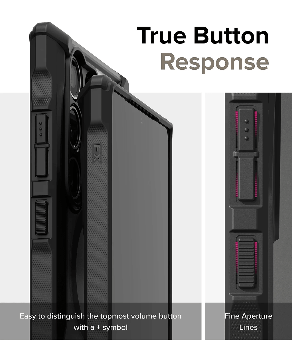 Estuche para Galaxy S24 Ultra - Ringke Fusion-X Magnetic - Matte Black