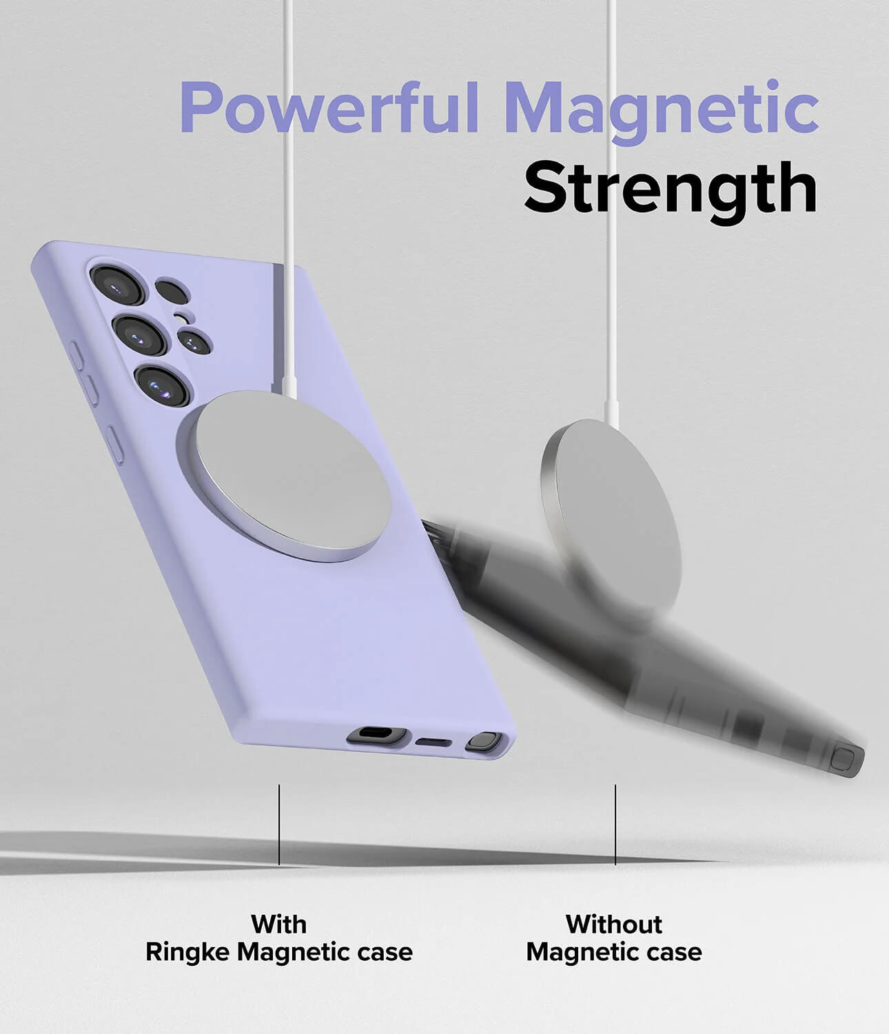 Estuche para Galaxy S24 Ultra - Ringke Silicone Magnetic