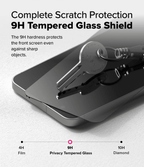Protector de Pantalla para Galaxy S25 - Ringke Easy Slide Privacy Tempered Glass (Pack de 2)