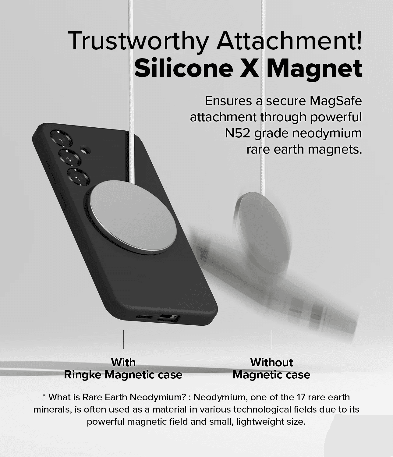 Estuche para Galaxy S25 - Ringke Silicone Magnetic