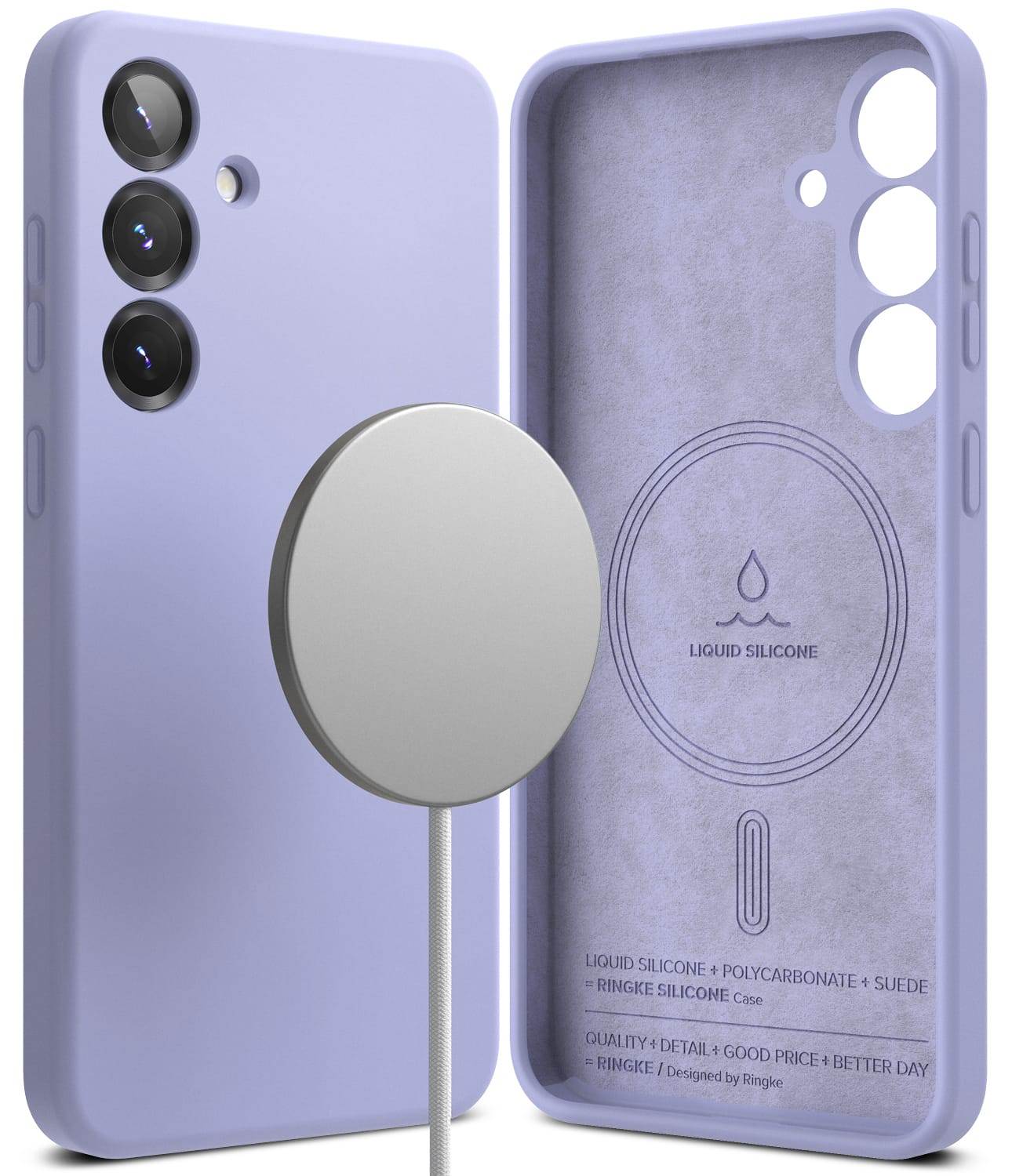 Estuche para Galaxy S25 - Ringke Silicone Magnetic