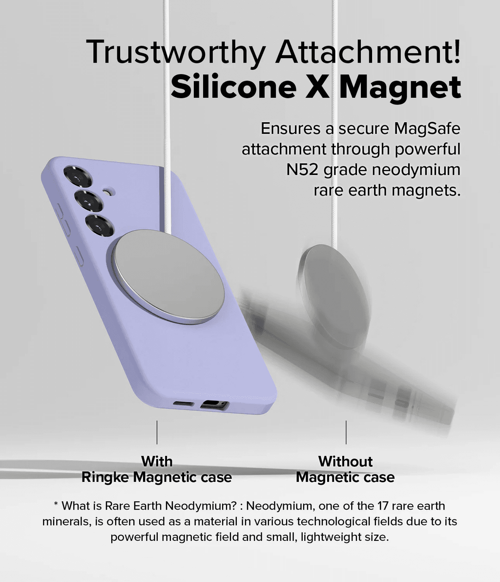 Estuche para Galaxy S25 - Ringke Silicone Magnetic