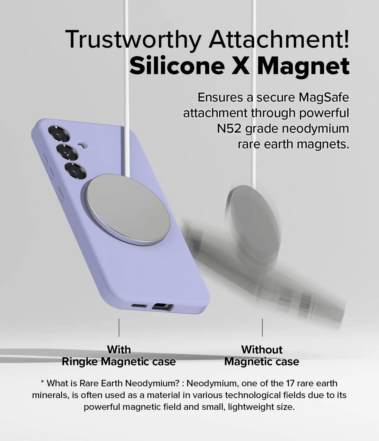 Estuche para Galaxy S25 - Ringke Silicone Magnetic