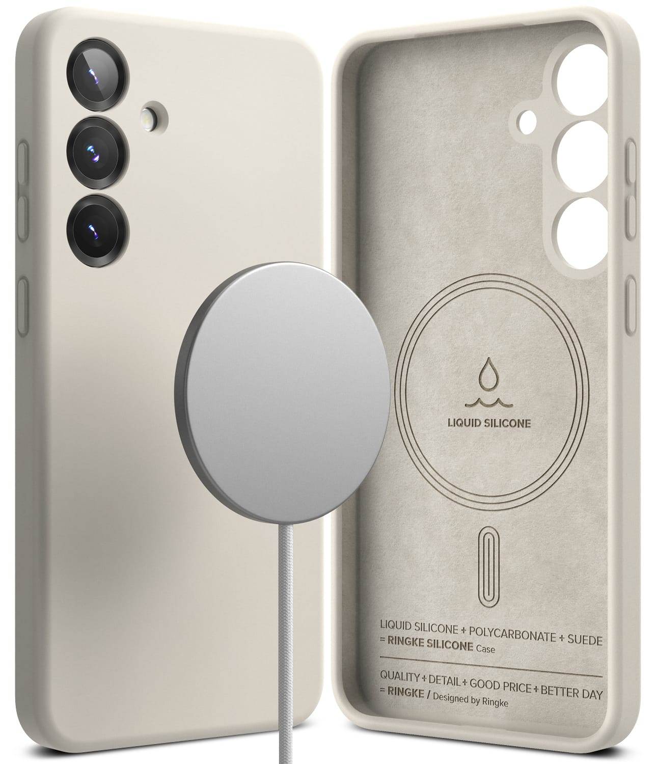 Estuche para Galaxy S25 - Ringke Silicone Magnetic