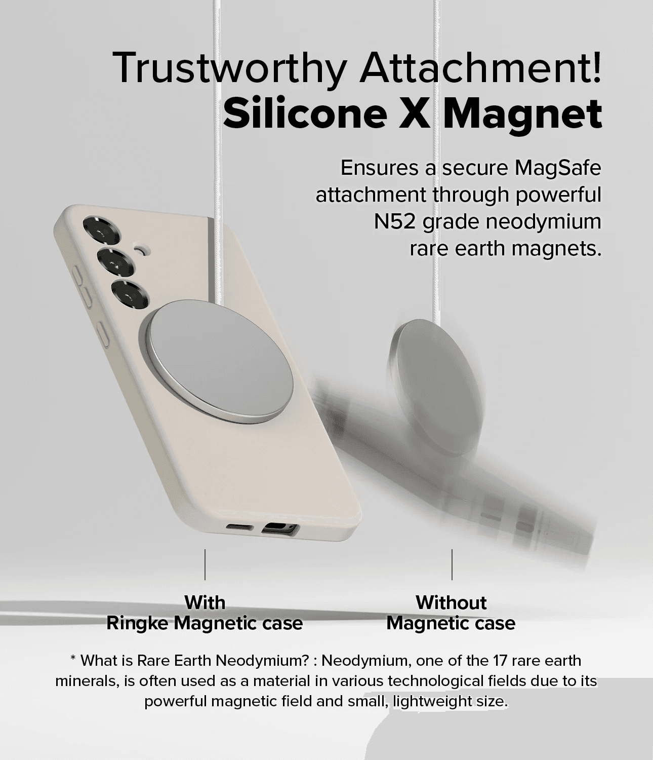 Estuche para Galaxy S25 - Ringke Silicone Magnetic
