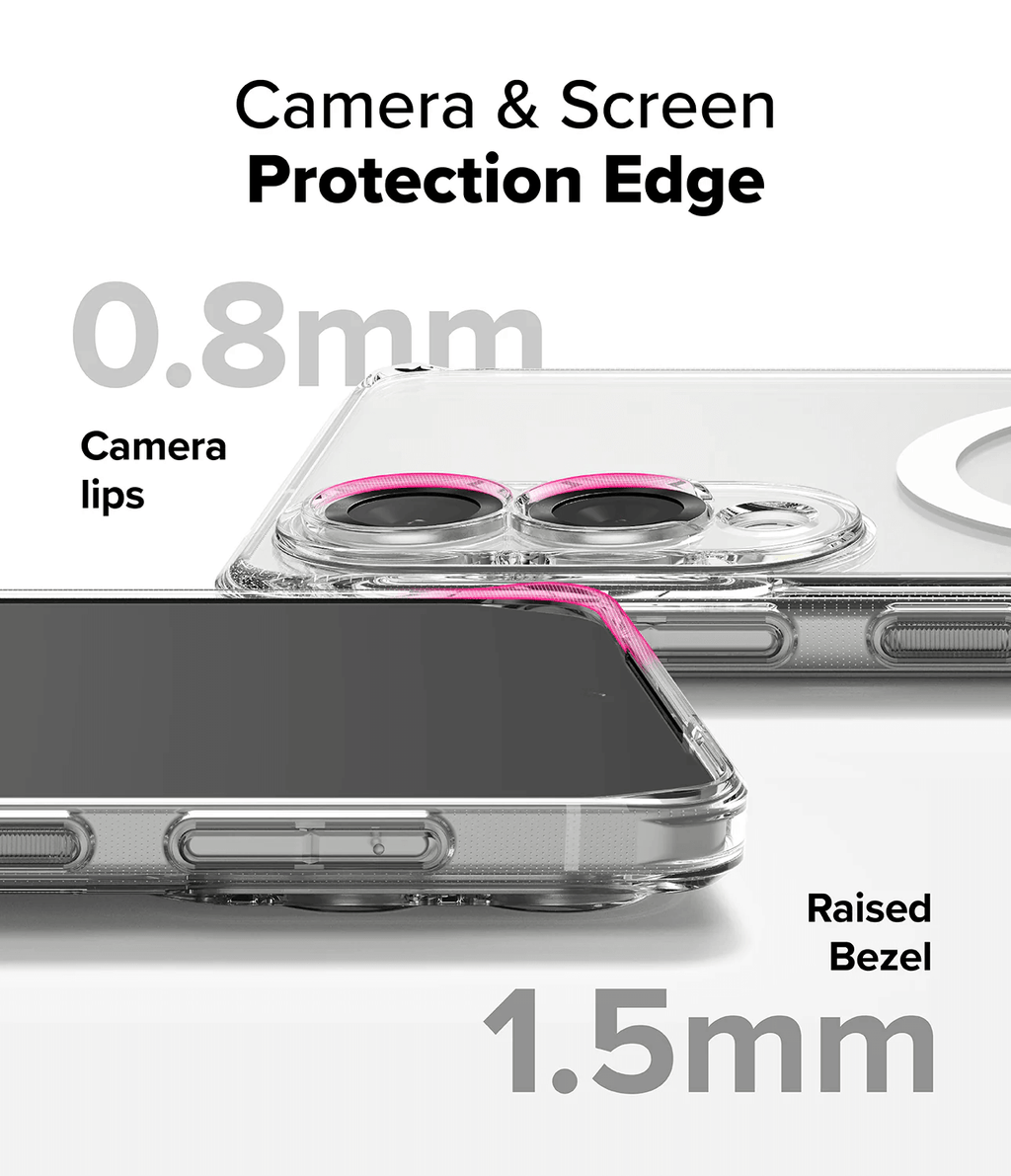 Estuche para Galaxy S25 Edge - Ringke Fusion Magnetic Transparente