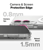Estuche para Galaxy S25 Edge - Ringke Fusion Magnetic Transparente