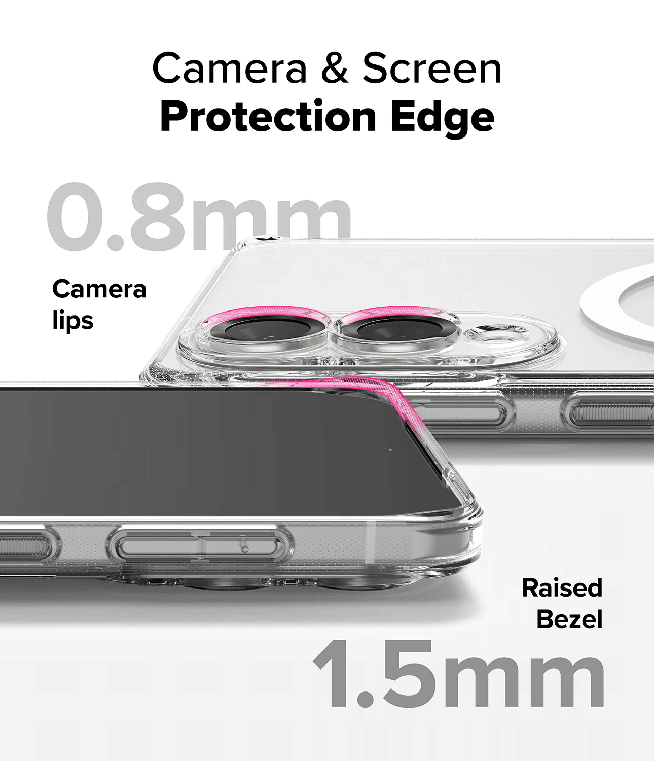 Estuche para Galaxy S25 Edge - Ringke Fusion Magnetic Transparente