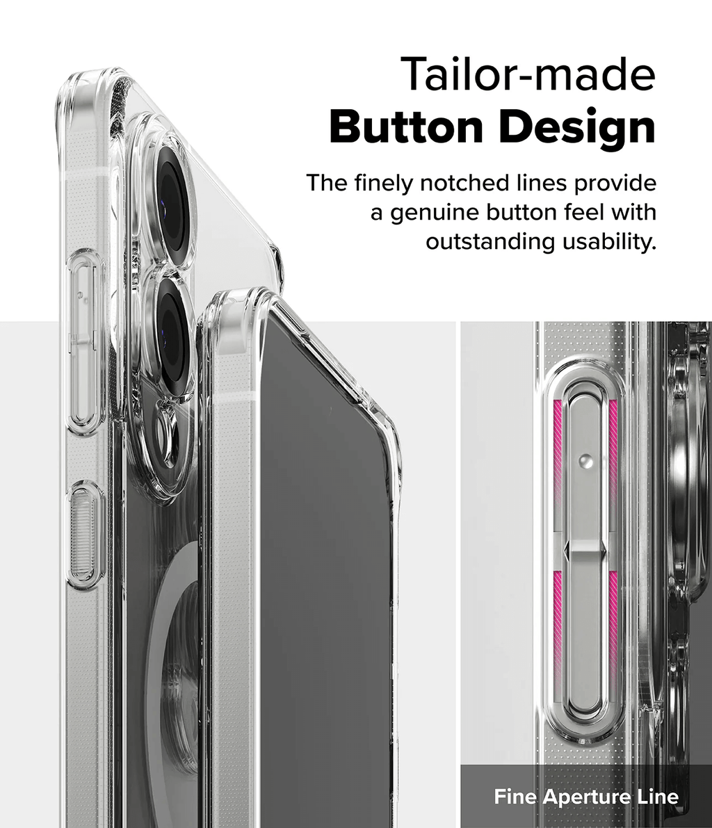 Estuche para Galaxy S25 Edge - Ringke Fusion Magnetic Transparente