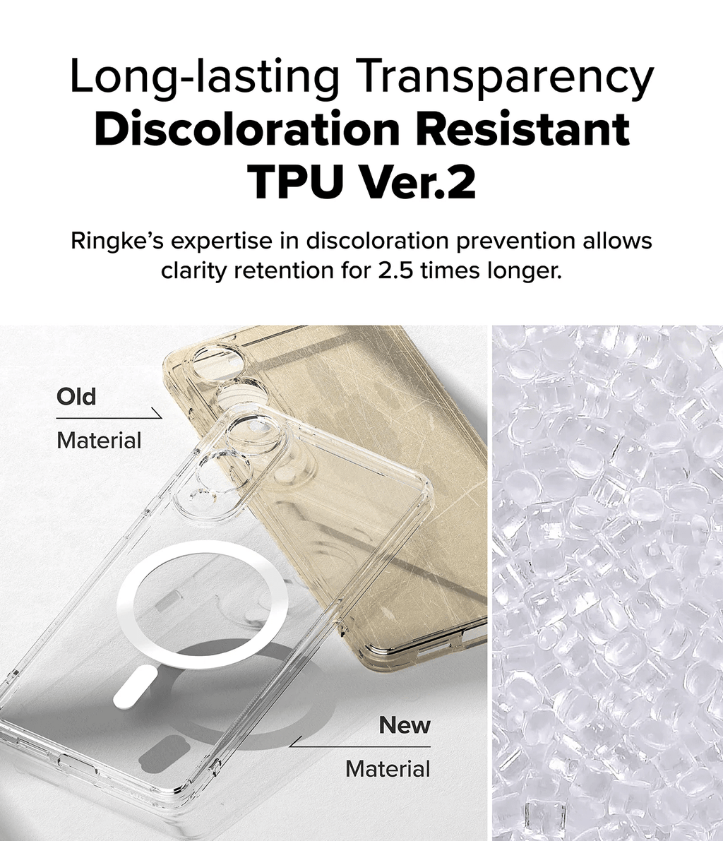 Estuche para Galaxy S25 Edge - Ringke Fusion Magnetic Transparente