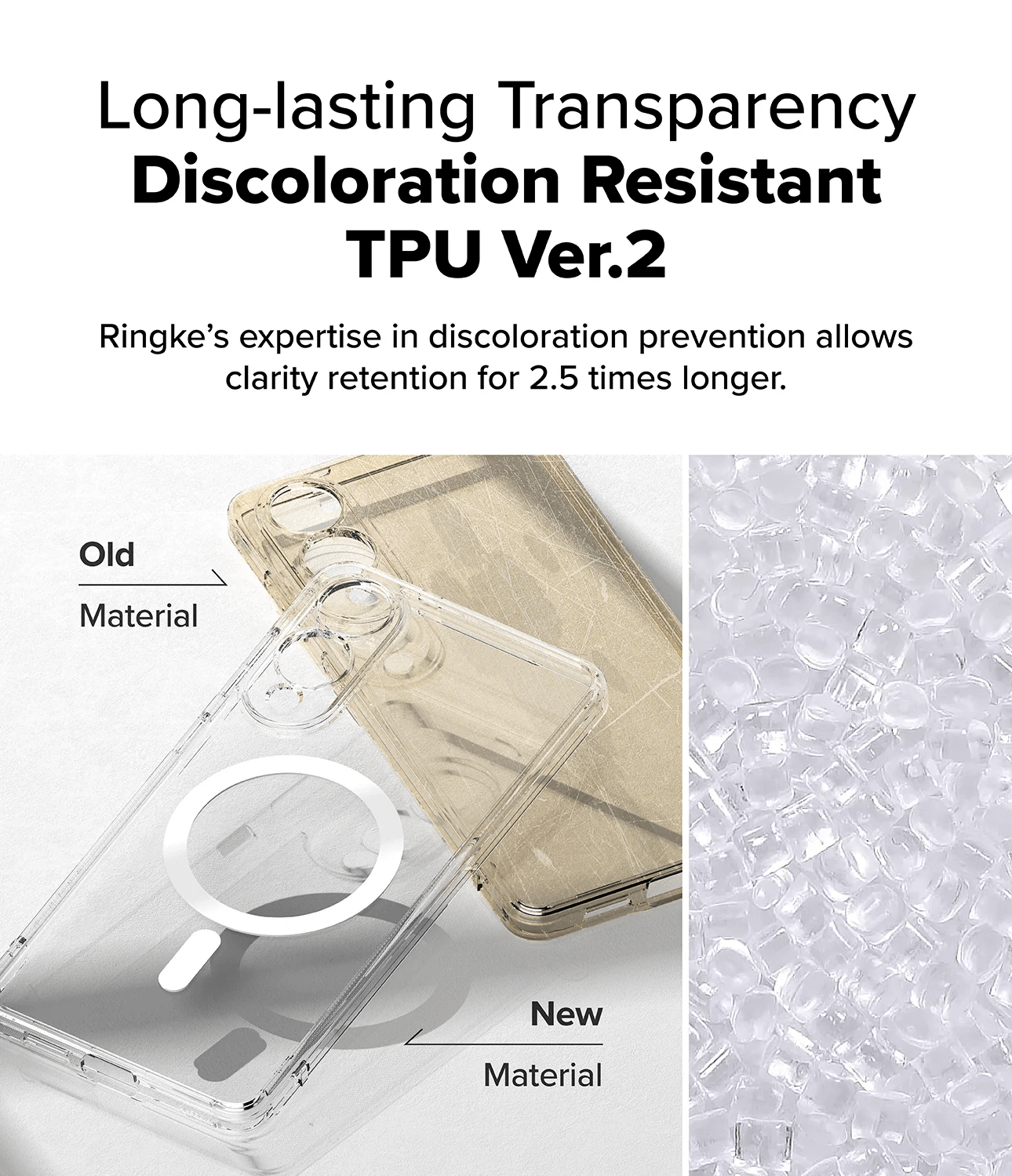 Estuche para Galaxy S25 Edge - Ringke Fusion Magnetic Transparente