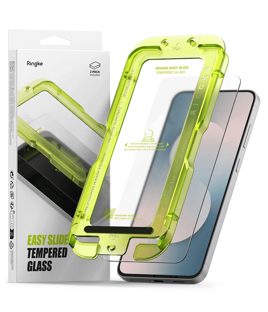 Protector de Pantalla para Galaxy S25 FE - Ringke Easy Slide Tempered Glass (Pack de 2)