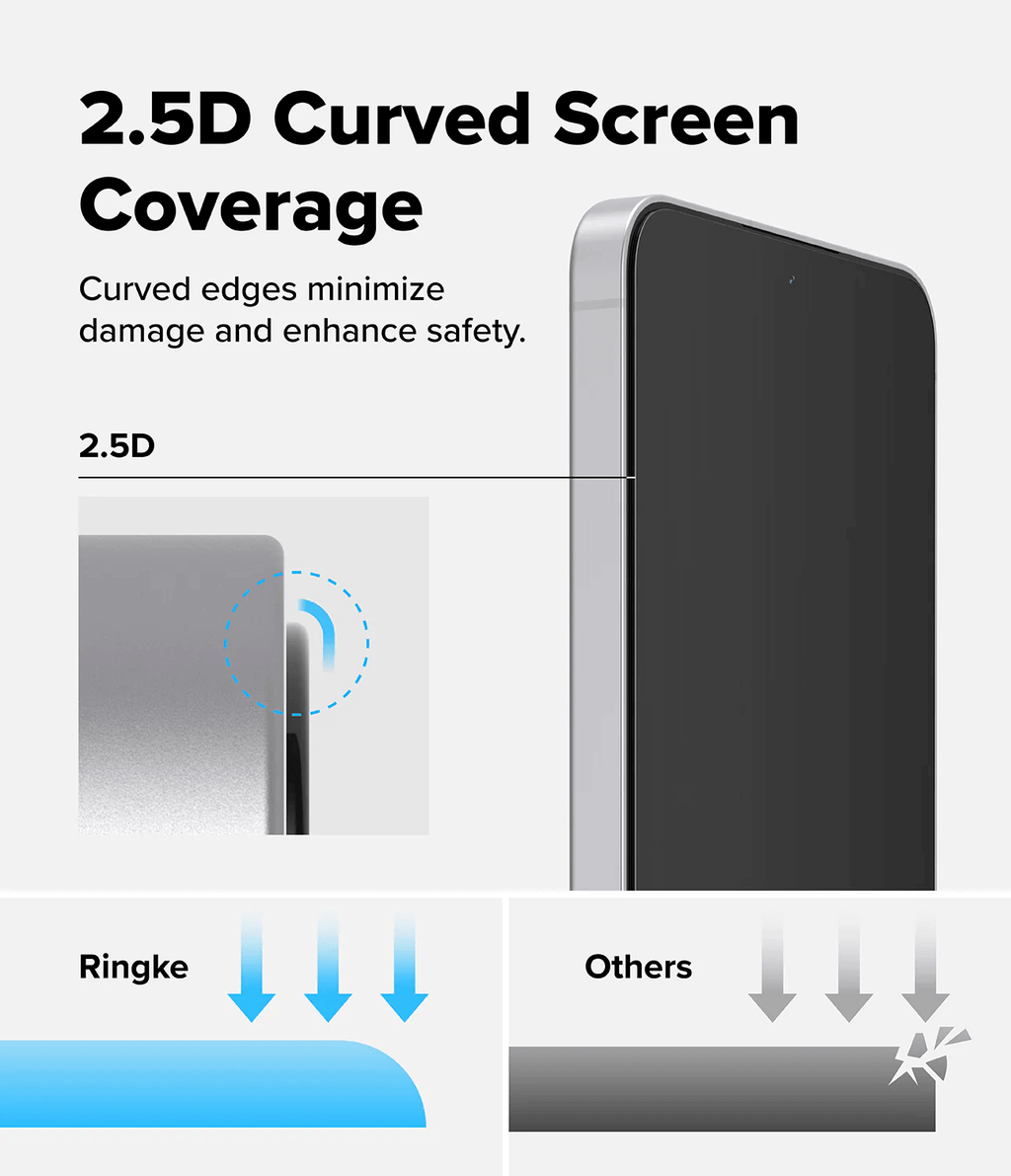 Protector de Pantalla para Galaxy S25 FE - Ringke Easy Slide Tempered Glass (Pack de 2)