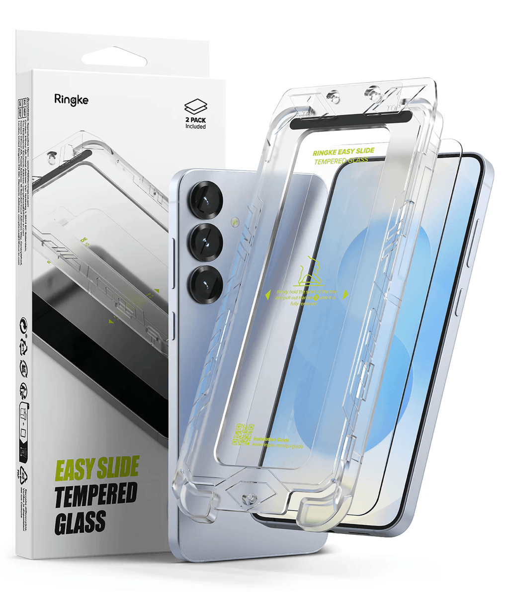 Protector de Pantalla para Galaxy S25 Plus - Ringke Easy Slide Tempered Glass (Pack de 2)