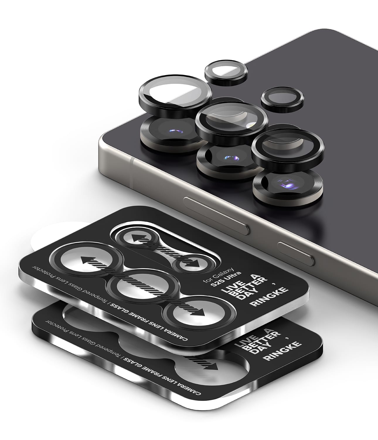 Protector de Cámara para Galaxy S25 Ultra - Ringke Camera Lens Frame Glass