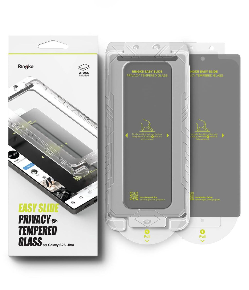 Vidrio Templado para Galaxy S25 Ultra - Ringke Easy Slide Privacy Glass