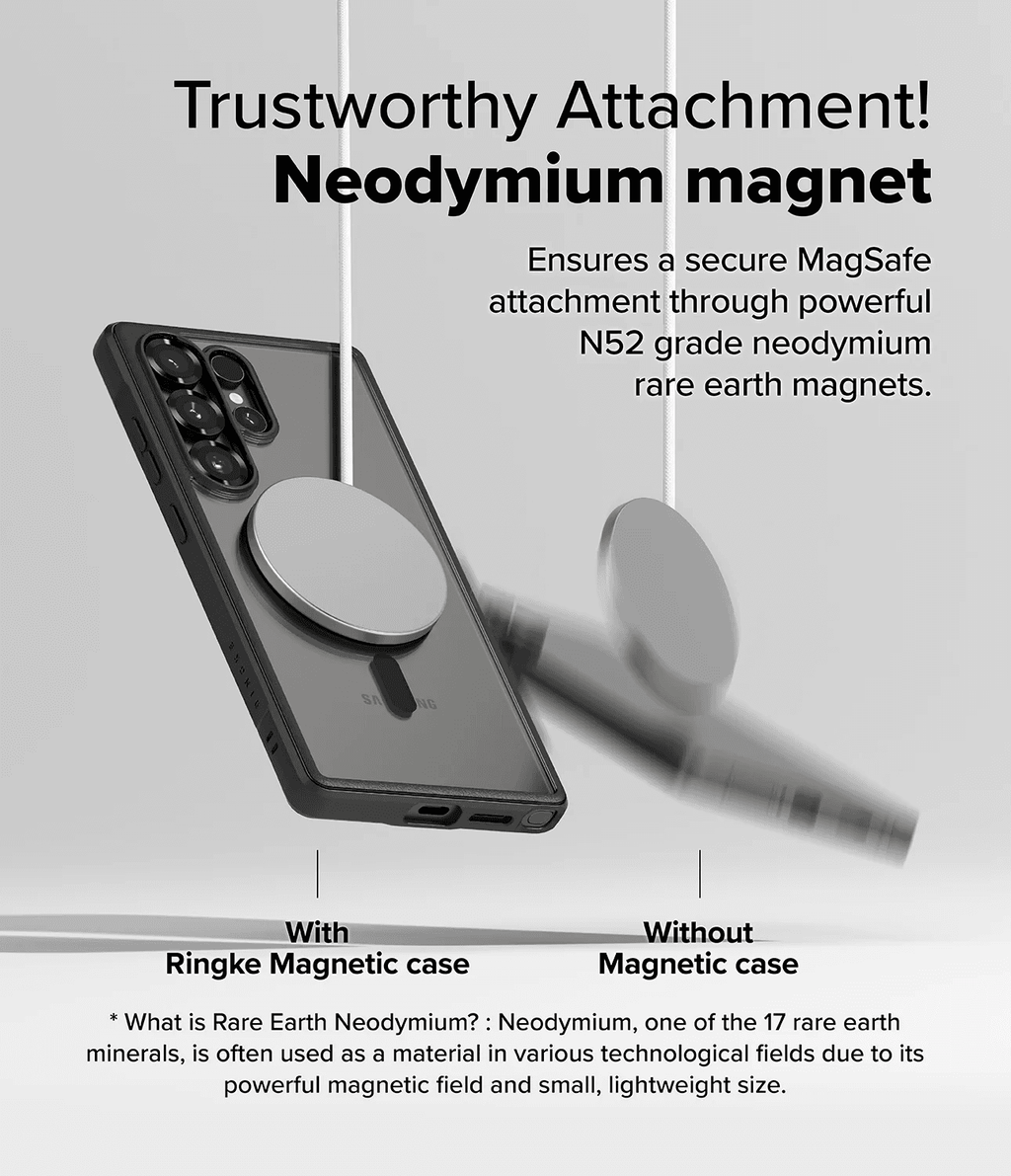 Estuche para Galaxy S25 Ultra - Ringke Fusion Bold Magnetic - Black