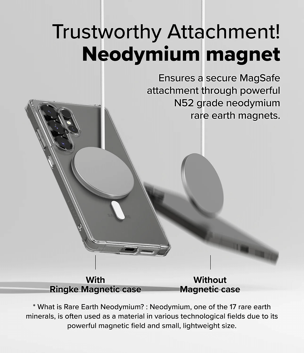 Estuche para Galaxy S25 Ultra - Fusion Magnetic - Matte Clear