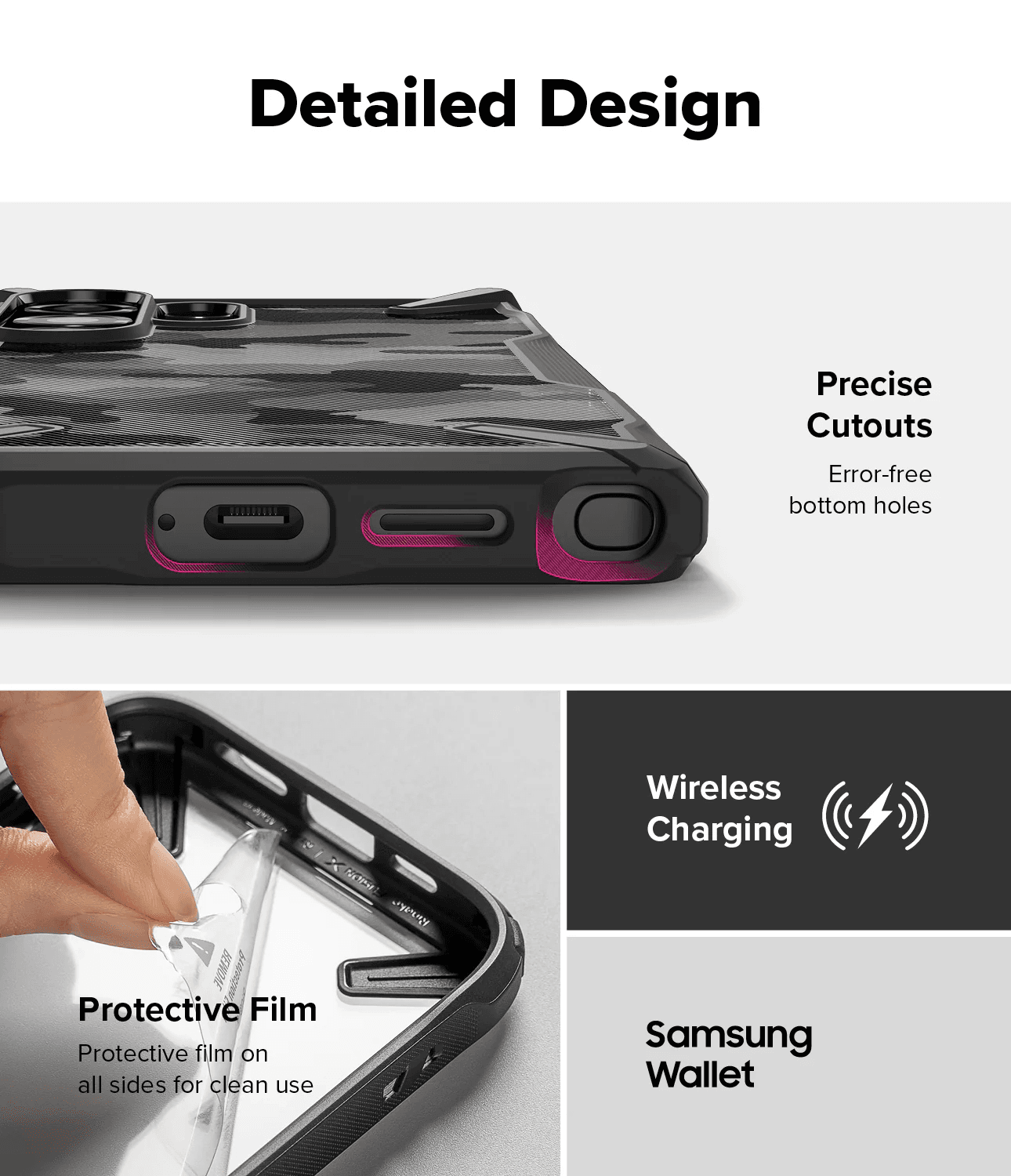 Estuche para Galaxy S25 Ultra - Ringke Fusion-X