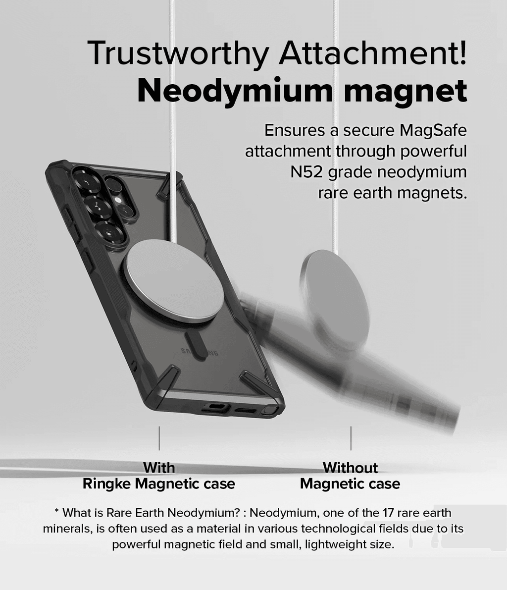Estuche para Galaxy S25 Ultra - Ringke Fusion-X Magnetic - Black