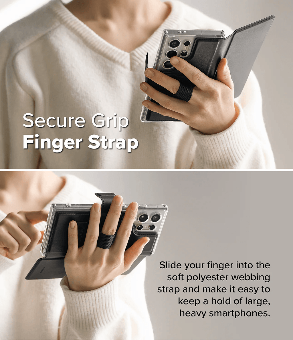 Estuche para Galaxy S25 Ultra / S24 Ultra / S23 Ultra - Ringke Folio Grip Wallet Magnetic