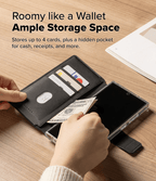Estuche para Galaxy S25 Ultra / S24 Ultra / S23 Ultra - Ringke Folio Grip Wallet Magnetic