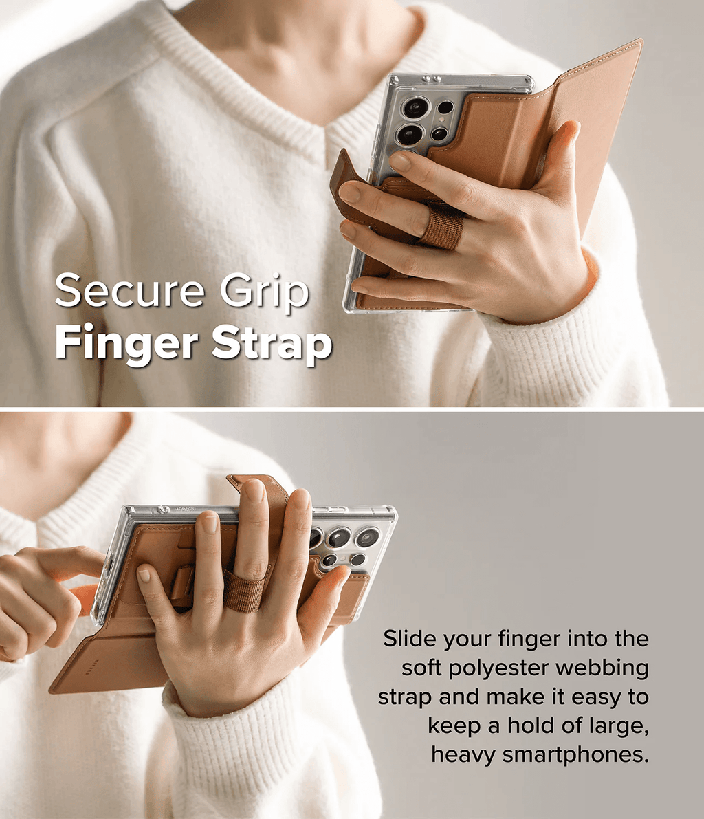Estuche para Galaxy S25 Ultra / S24 Ultra / S23 Ultra - Ringke Folio Grip Wallet Magnetic