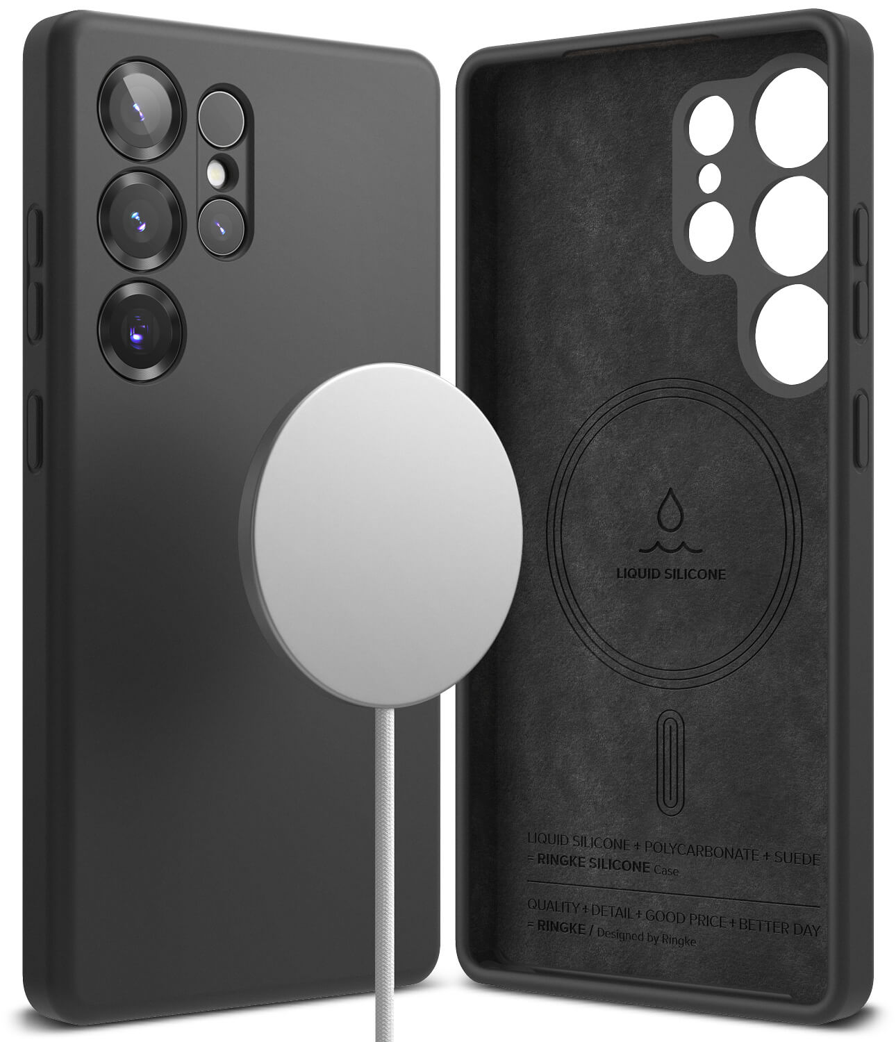 Estuche para Galaxy S25 Ultra - Ringke Silicone Magnetic