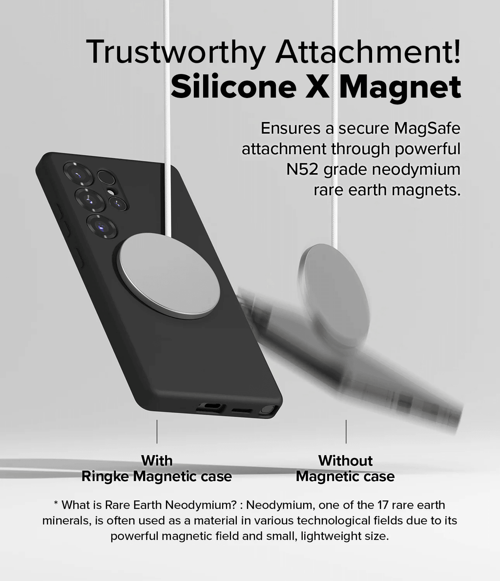 Estuche para Galaxy S25 Ultra - Ringke Silicone Magnetic