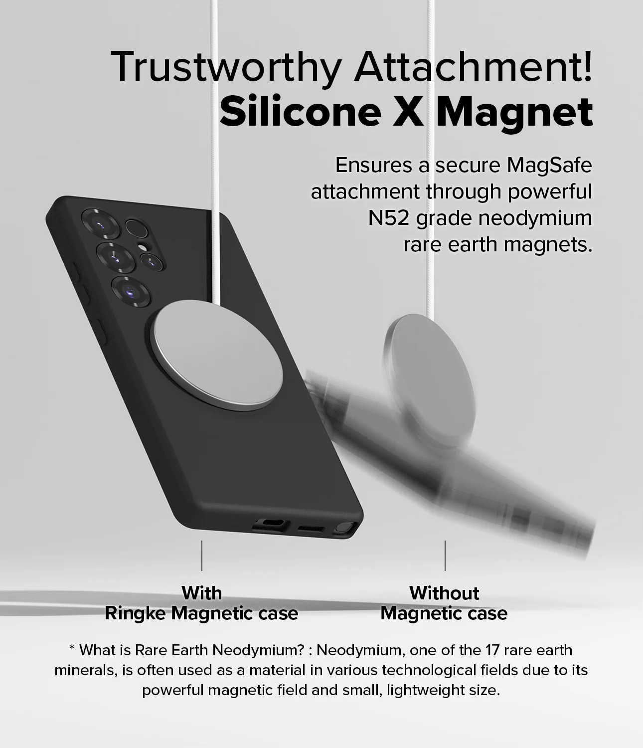 Estuche para Galaxy S25 Ultra - Ringke Silicone Magnetic