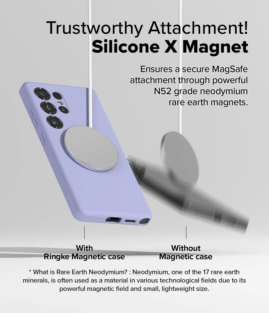 Estuche para Galaxy S25 Ultra - Ringke Silicone Magnetic