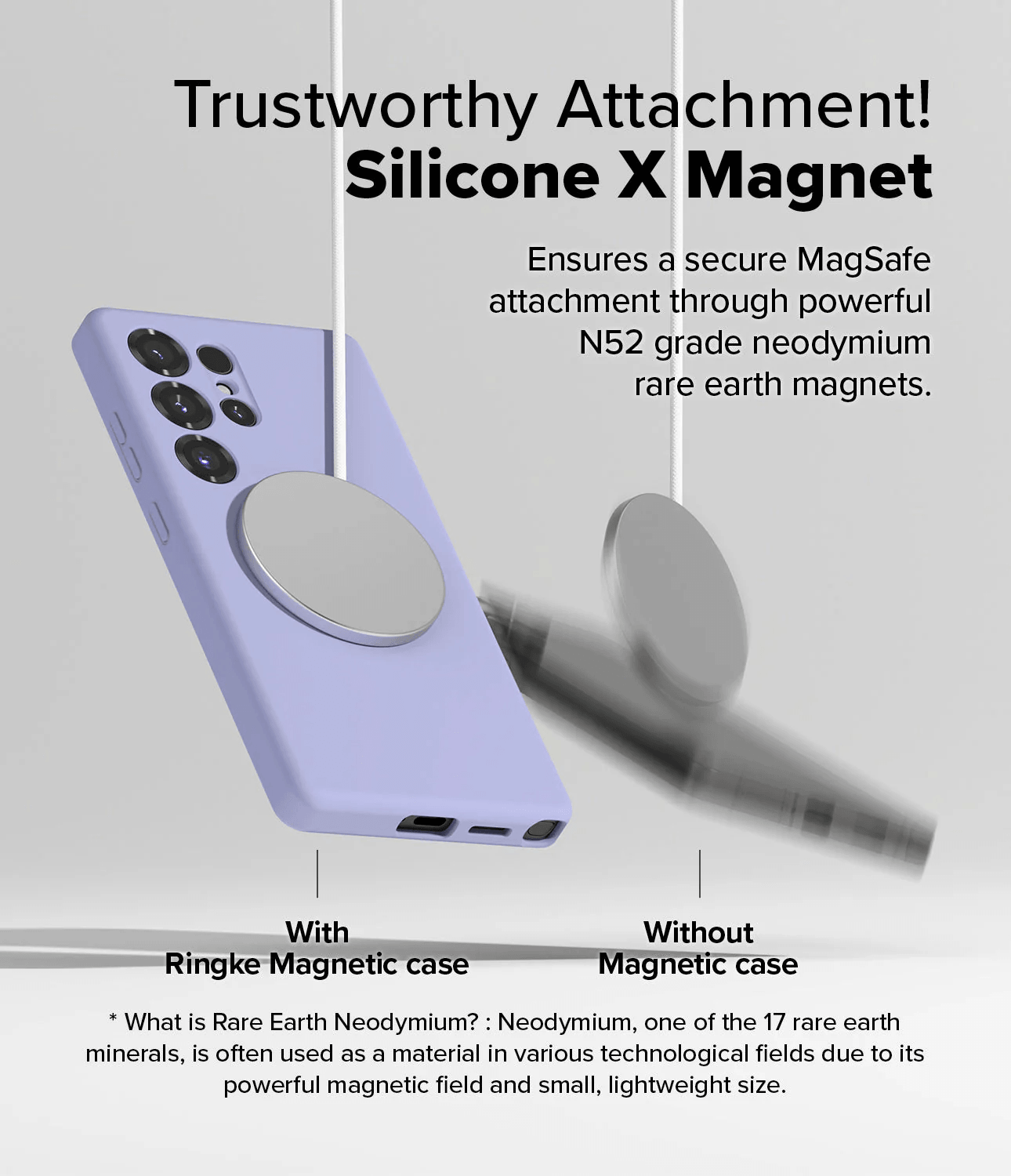 Estuche para Galaxy S25 Ultra - Ringke Silicone Magnetic
