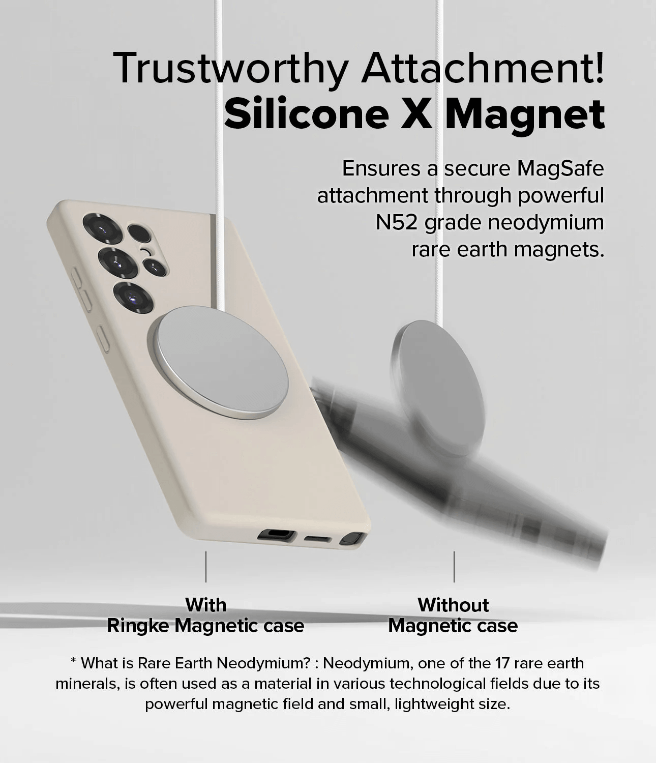 Estuche para Galaxy S25 Ultra - Ringke Silicone Magnetic