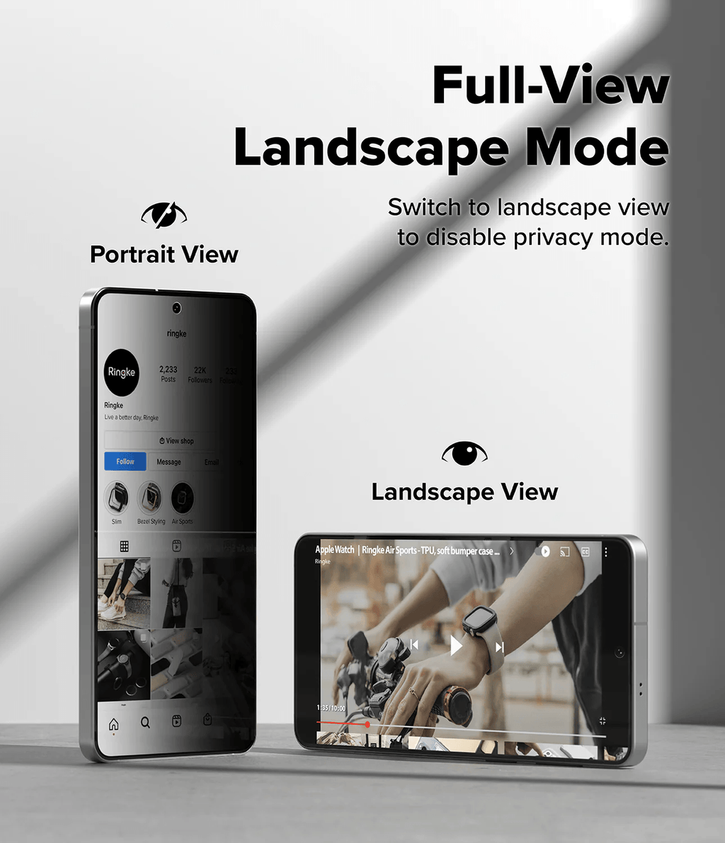 Vidrio Templado para Galaxy S26 - Ringke Easy Slide - Privacy Glass