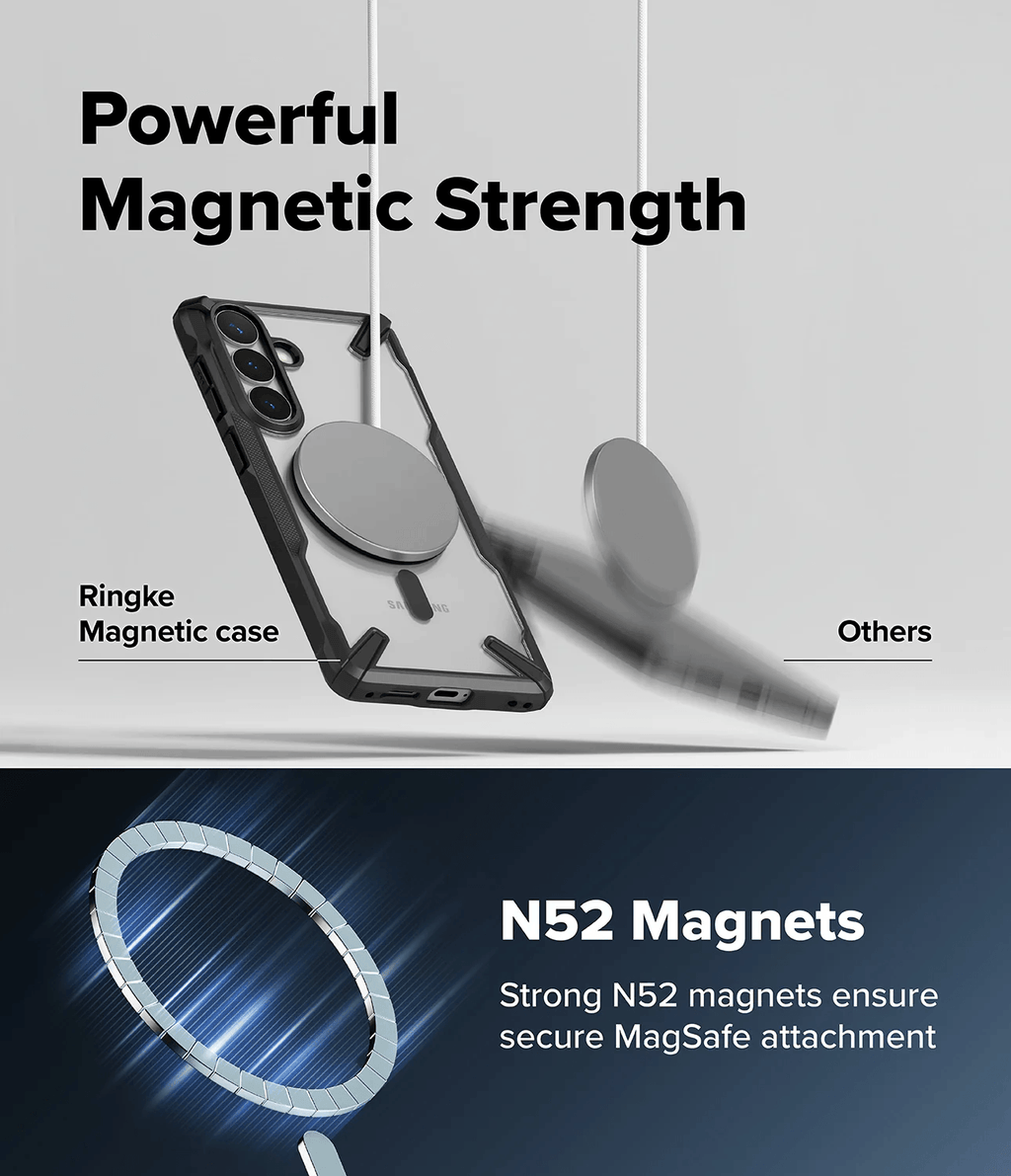 Estuche para Galaxy S26 - Ringke Fusion-X Magnetic - Black