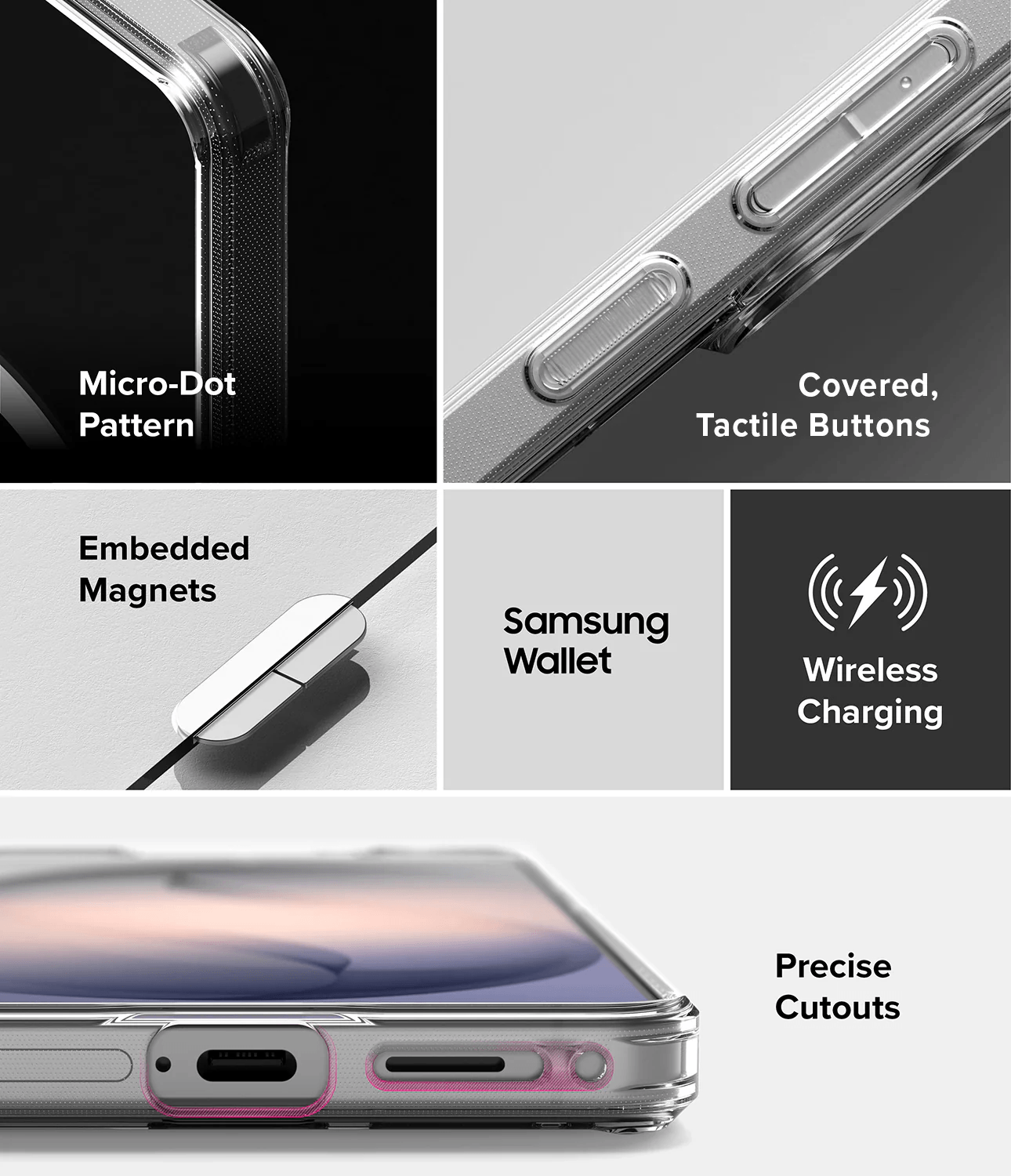 Estuche para Galaxy S26 Plus - Ringke Fusion Magnetic - Clear