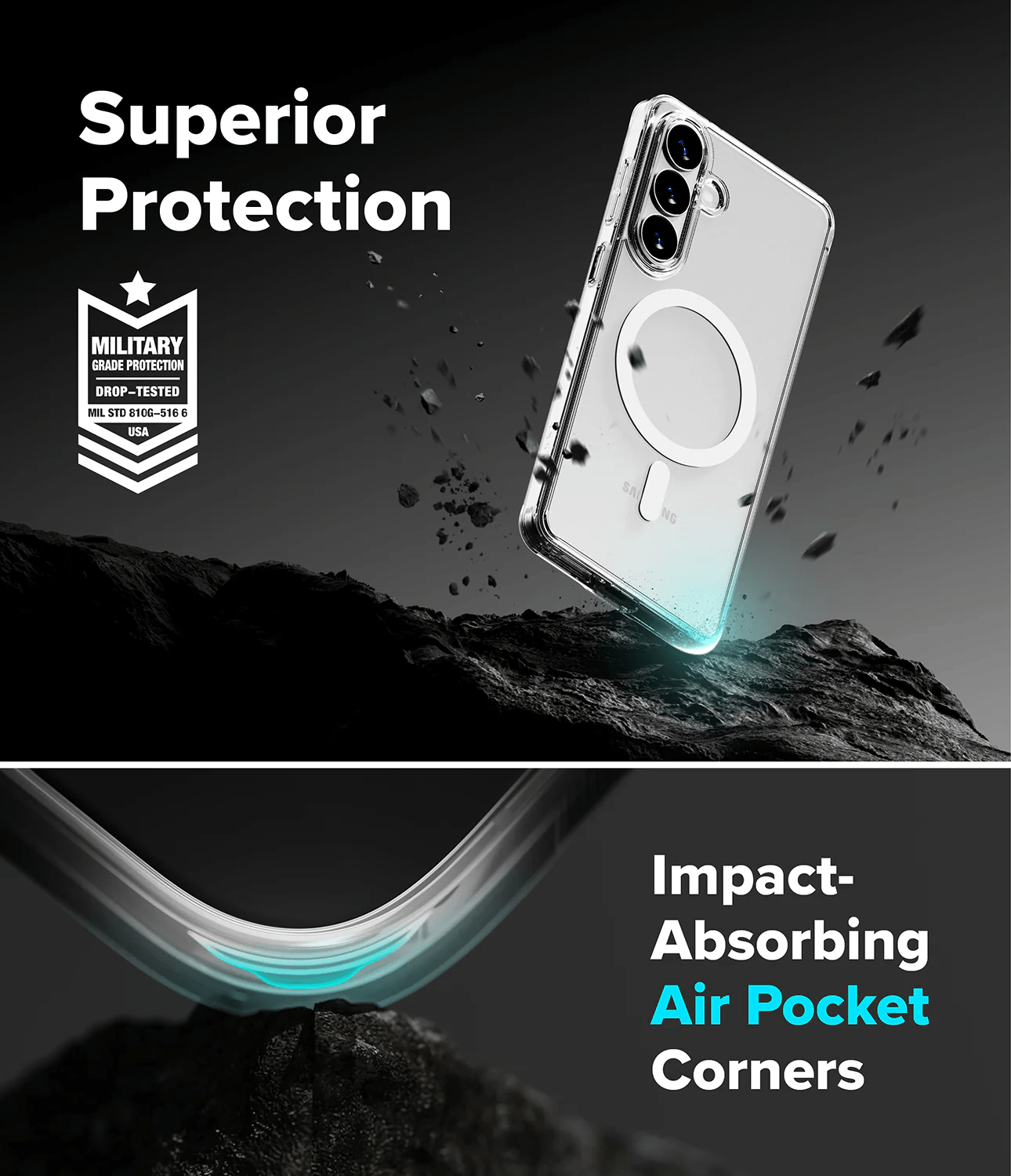 Estuche para Galaxy S26 Plus - Ringke Fusion Magnetic - Clear