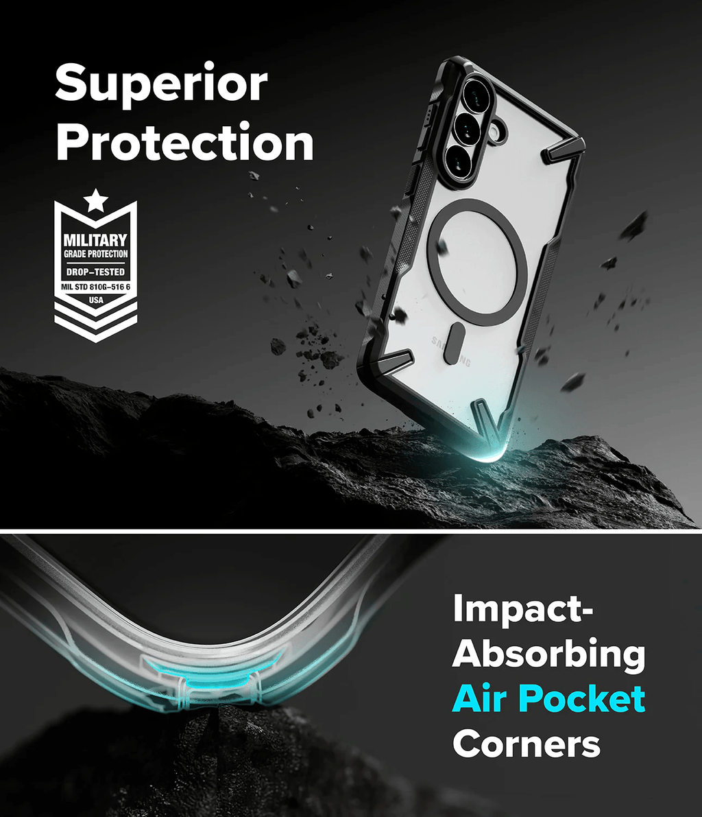 Estuche para Galaxy S26 Plus - Ringke Fusion-X Magnetic - Black