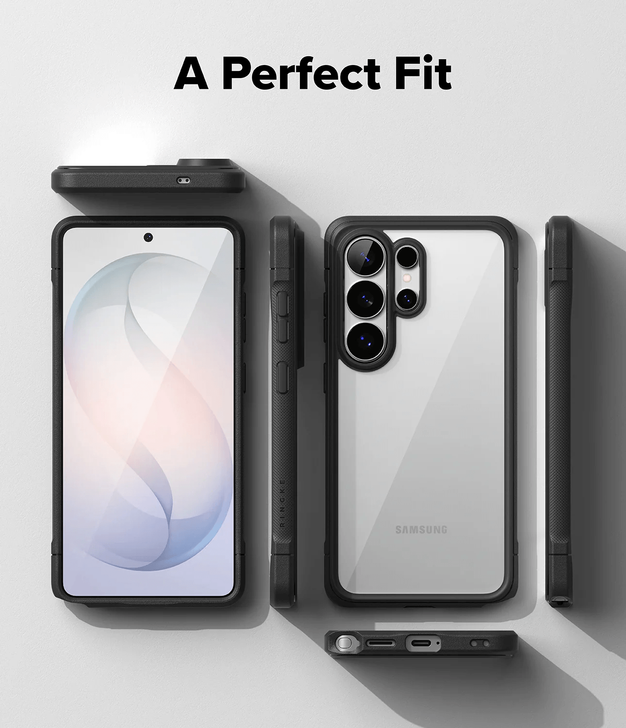 Estuche para Galaxy S26 Ultra - Ringke Fusion Bold - Black
