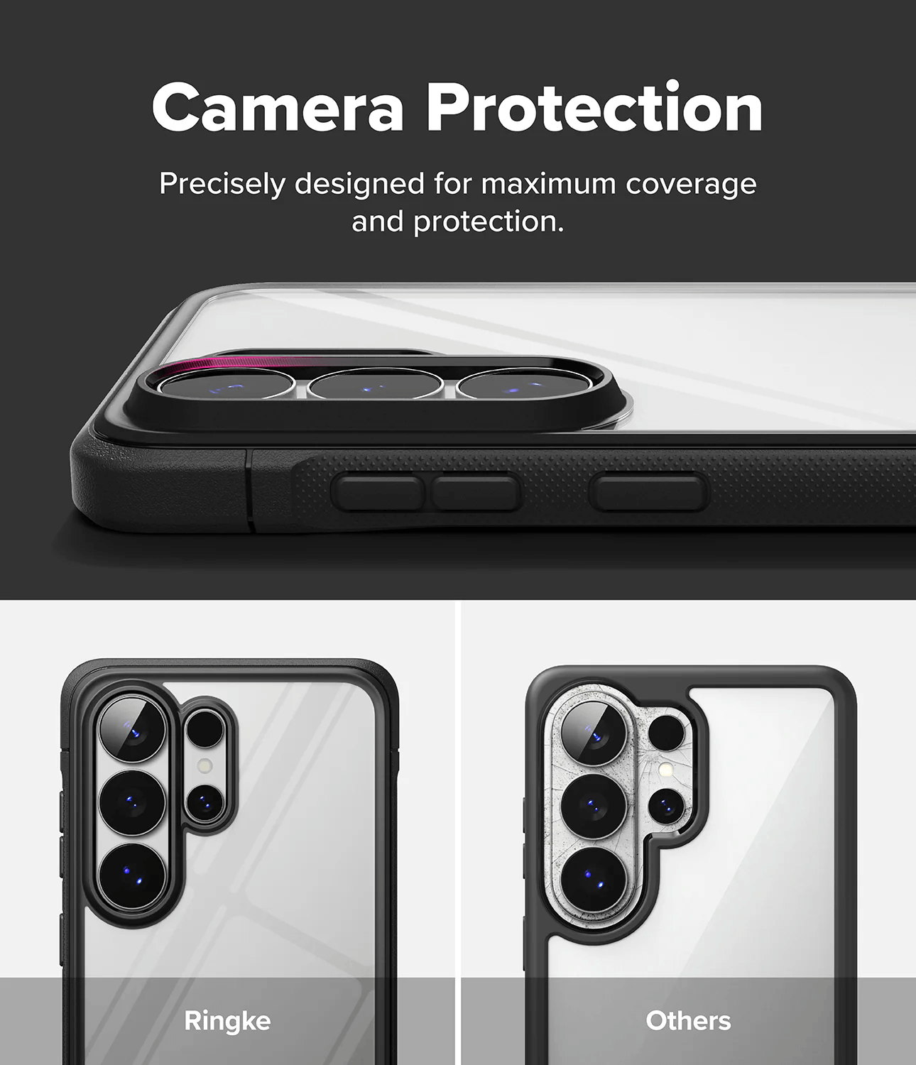 Estuche para Galaxy S26 Ultra - Ringke Fusion Bold - Black